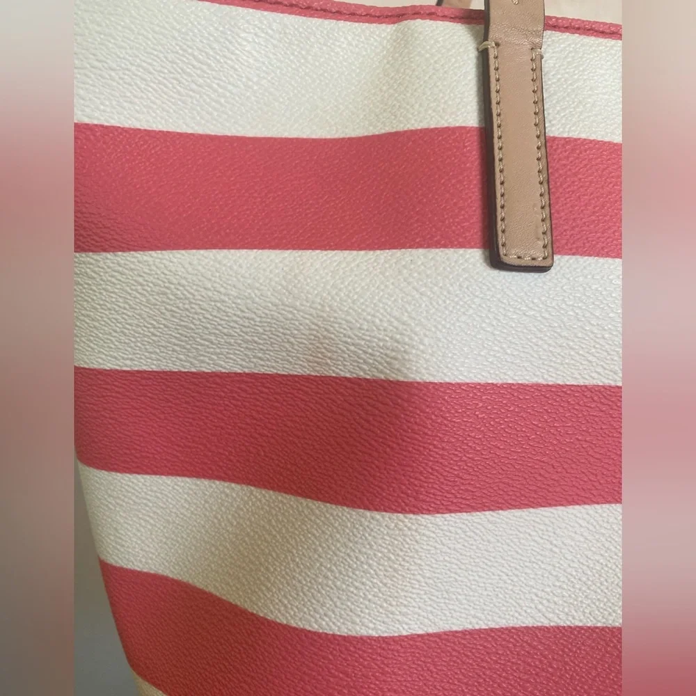 Kate Spade Vintage Radish (Pink) White Stripe
Unlined Tote Bag - Picture 9 of 10